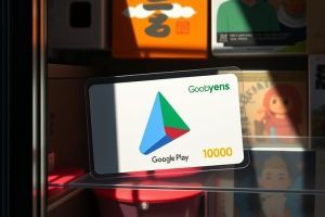 コンビニで買えるGoogle Playカード1000円分