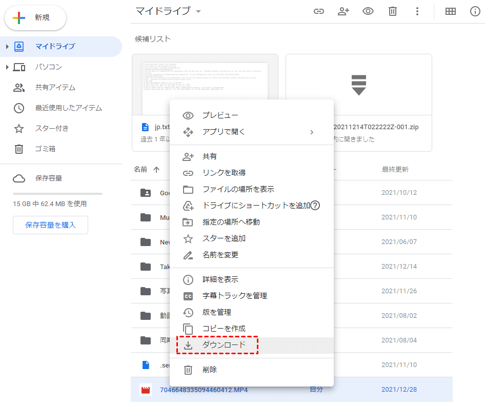 download video from google drive website